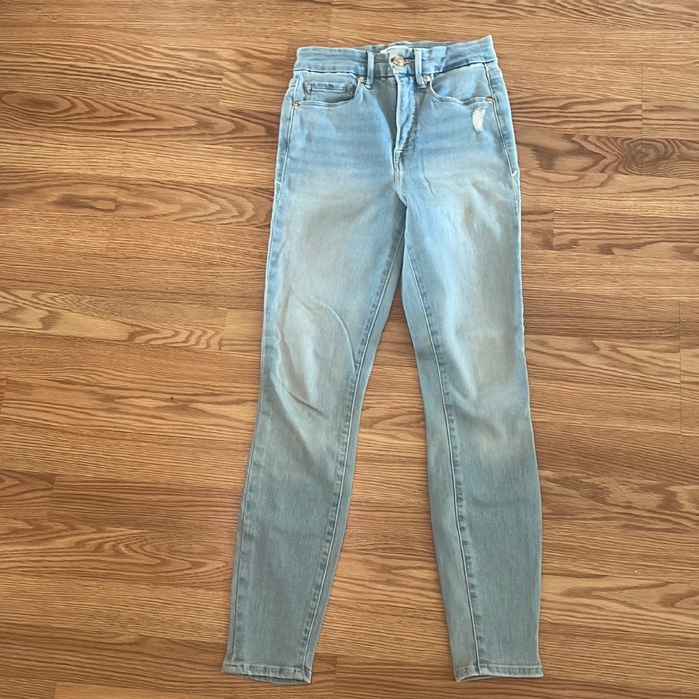 Good waist crop skinny jean, high waist